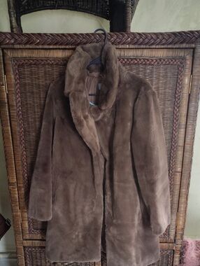 Plush Brown Teddy Coat for Women - Luxe Faux Fur Jacket